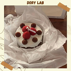 Mua Nến Thơm Handmade Bánh Kem Dâu Tây Sô-cô-la - Dory Lab