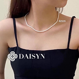 N402 vòng cổ hạt Trai, dây chuyền hạt bẹt dây chuyền choker hạt nhiều kích cỡ kiểu dáng sang trọng cho nữ