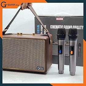 Mua Loa bluetooth QiXi SK-2036 kèm 2 micro karaoke