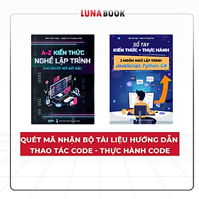 Sách - Combo 2 Cuốn Hướng Dẫn Kiến Thức Lập Trình từ A-Z Và Sách Thực Hành 3 Ngôn Ngữ Lập Trình JavaScri