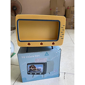 Mua Hộp Đựng Giấy Ăn Cao Cấp Hộp Giấy Ăn Có Khe Để Điện Thoại 2 in1 Hình tivi