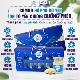 Hộp Yến Chưng Sẵn Yến Loan Gồm 10 Hũ 3g Chưng Đường Phèn Quảng Ngãi Không Chất Bảo Quản Chăm Sóc Sức Khỏe Cho Trẻ Em