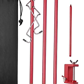 Camping Lantern Stand Portable Folding Outdoor Fishing Lamp Pole Holder 3