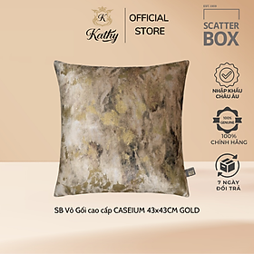 Mua SCATTER BOX Vỏ Gối cao cấp nhập khẩu Ireland Anh Quốc CASEIUM màu GOLD kích thước 43x43CM Phong cách cổ điển