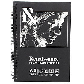 Tập sketch đen Renaissance A5, A4 120G, 150G 32 tờ