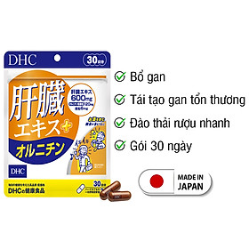 Viên uống bổ gan DHC Nhật Bản thực phẩm chức năng giải độc gan đào thải rượu hiệu quả JN-DHC-LIV