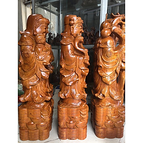 Mua Tượng tam đa phúc lộc thọ bằng gỗ hương kt cao 40