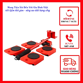 Mua Dụng Cụ Chuyển Đồ Đa Năng - Dụng Cụ Di Chuyển Vật Nặng Một Cách Nhẹ Nhàng Siêu Tiện Lợi  Bao Gồm 1 Tay Nâng Và 4 Bánh Xe