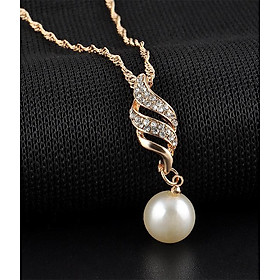 Bộ trang sức đính đá ngọc trai phong cách Hàn Quốc