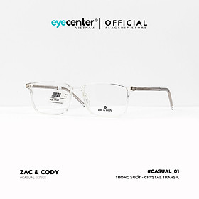 Gọng kính unisex chính hãng ZAC&amp;CODY C01 lõi thép chống gãy nhập khẩu by Eye Center