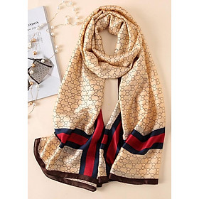 Khăn Choàng Cổ Nữ Lụa Hàng Châu Thời Trang - KLHC22802 (90 x 412 cm)