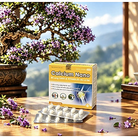 Nano calcium bổ sung canxi, Giúp Chắc Khỏe Xương,Giảm Loãng Xương (Hộp 100viên)