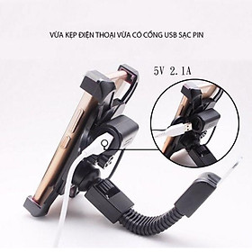 Mua Giá đỡ kẹp điện thoại trên xe máy có kèm cổng usb sạc nối bình siêu tiện lợi