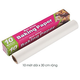 Giấy nến nướng bánh dạng cuộn 5 mét, 10 mét rộng 30cm - Giấy nướng bánh chống dính BAKING PAPER (GNC02)