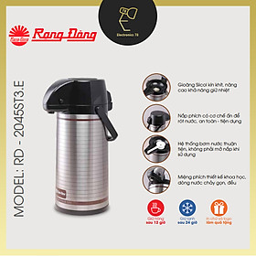 Mua Phích giữ nhiệt Inox cao cấp Rạng Đông - 2045 ST3.E  2 Lít - Nút ấn rót nước - Đế xoay 360 độ 