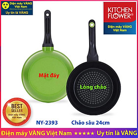 Mua Chảo chống dính Hàn Quốc dùng được cho bếp từ Kitchen Flower NY2393 - 24cm sâu lòng