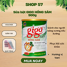 Sữa HỒNG SÂN GIGO 900g giúp tăng đề kháng,hỗ trợ tim mạch,tiểu đường,phục hồi sức khỏe cho người trưởng thành