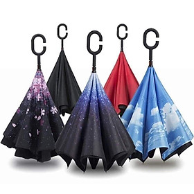 Mua Ô   DÙ GẤP NGƯỢC CHE MƯA NẮNG THÔNG MINH CHO Ô TÔ  Ô GẤP NGƯỢC 3D CHO Ô TÔ  Ô ĐI MƯA NẮNG  Ô CÁN DÀI 