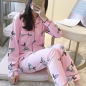 Pajamas For Women Satin Women Pajamas Sets Long Sleeves Lapel Pocket Top Pants Women Pajamas Sleepwear