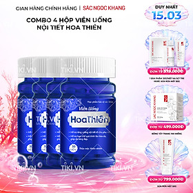 Combo 4 Viên uống Hoa Thiên hộp 30 viên hỗ trợ cân bằng nội tiết tố, cải thiện sinh lý