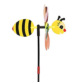 3D Bee Windmills Rotator Wheel Garden Lawn Festival Decor Kids Outdoor Toy