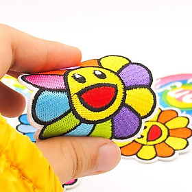 Kaikai Kiki Cầu Vồng - Set 7 Patch ủi sticker vải