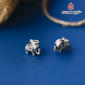 Charm bạc con voi treo - Ngọc Quý Gemstones