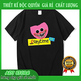 Áo thun cho bé trai in hình hoạt hình Poppy Playtime Huggy Wuggy mẫu HOT bán chạy