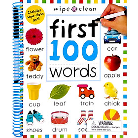 Hình ảnh sách Wipe Clean: First 100 Words - Extended Edition: Includes Wipe-Clean Pen