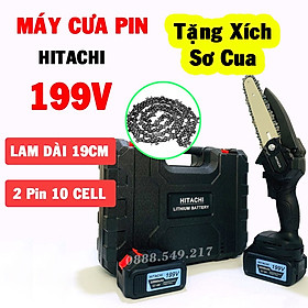 Mua Tặng Qùa Khi Mua Máy Cưa Xích Chạy Pin 10cell Cực Mạnh - Bộ Máy Cưa Pin 199v Tặng Kèm Dây Xích Dự Phòng