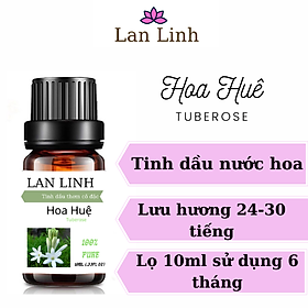 Mua Tinh dầu thiên nhiên nguyên chất thơm lâu hương Hoa Huệ cô đặc Lan Linh  khử mùi  xông thư giãn 10ml