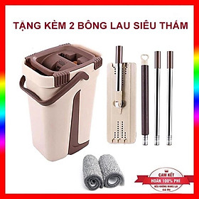 Mua Bộ cây lau nhà  Chổi lau nhà thông minh Pulito tự vắt TẶNG Kèm 2 miếng lau siêu sạch  Cây lau nhà thông minh kèm xô
