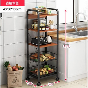 Mua KỆ SẮT ĐỰNG ĐỒ ĐA NĂNG CÓ BÁNH XE 5 TẦNG