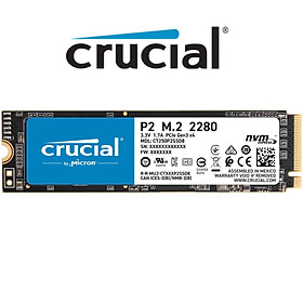 Ổ Cứng gắn trong SSD Crucial P2 M2 2280 3D NAND PCIe NVMe - Hàng Nhập Khẩu