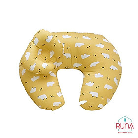 Gối cho con bú RUNA KIDS chất liệu Satin cao cấp giúp bé bú thoải mái đúng