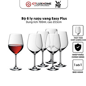 Bộ 6 ly rượu vang Easy Plus, thủy tinh cao cấp - 0910299990 