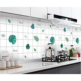 Giấy dán bếp tráng nhôm chịu nhiệt khổ 3 mét, miếng decal dán tường bếp chống dầu mỡ