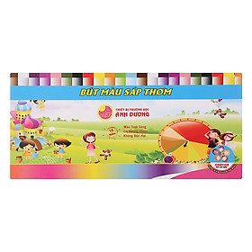 Bút Sáp Màu Thơm Ánh Dương AD077-2 - 18 Màu - Mẫu Ngẫu Nhiên