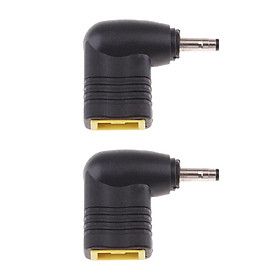 2 Pieces DC 4.0x1.7mm Male To Square Female Jack Power