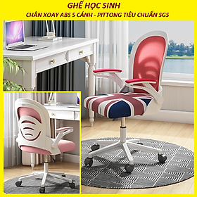 Mua Ghế Học Sinh.  Độ tuổi từ 6 - 18 tuổi. Nâng Hạ Độ Cao Tùy Chỉnh. Chân Xoay 5 Cánh Chắc Chắn.