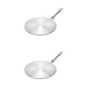 2x Induction Hob Adapter Stove Cooker Plate for Coffee Pot Gas Cooker Plate