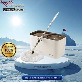 Mua Bộ Lau Nhà Xoay Tay Lock&Lock Dual Bucket Spin Mop  ETM478 ( thùng giặt   cây   2 bông lau)
