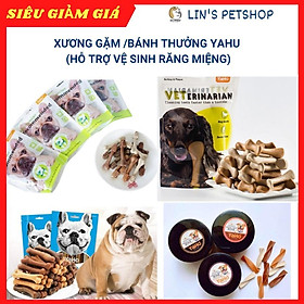 XƯƠNG GẶM SẠCH RĂNG YAHO HÌNH BÀN CHẢI VÀ CỤC XƯƠNG thơm miện