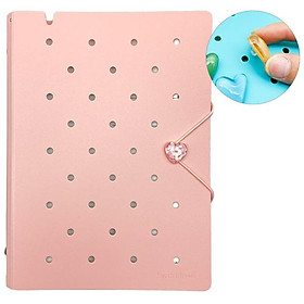 Sổ Còng Trang Trí A5 Bìa Cứng - 80 Trang - 6 Lỗ Charm Dây Tone Pastel - Sworld ST6191-PK - Pink