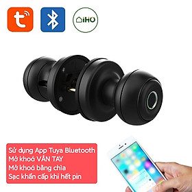 Mua Khoá cửa vân tay Knob thông minh sử dụng app Tuya Bluetooth/Khoá cửa phòng thông minh TẶNG KÈM PIN