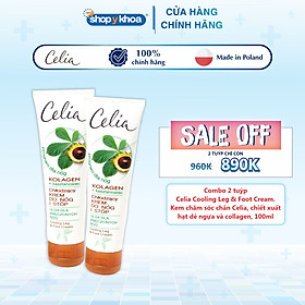 Kem chăm sóc chân Celia, chiết xuất hạt dẻ ngựa và collagen - Dung tích 100ml