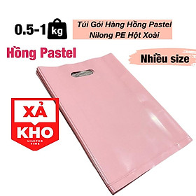 Mua 0 5kg - 1kg Túi Gói Hàng Hồng Pastel Nilong PE Hột Xoài - Túi Ni Lông Ruffo Hàng Bóng Đẹp Dẻo Dai