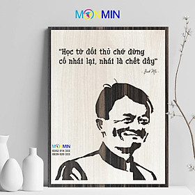 Mua Tranh gỗ slogan tạo động lực Monmin M046 - Học từ đối thủ chứ đừng nhái lại  nhái là chết đấy