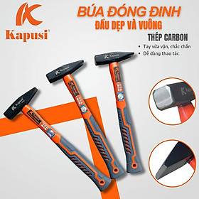 Mua Búa Đóng Đinh Đầu Dẹp (vát) Kapusi k9523 – Cán Nhựa Chống Trượt – Chất Lượng Cao