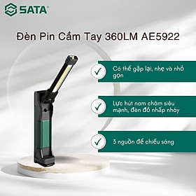 Mua Đèn pin SATA AE5922 Đèn Làm Việc Gấp Pin Lithium Di Động 360LM